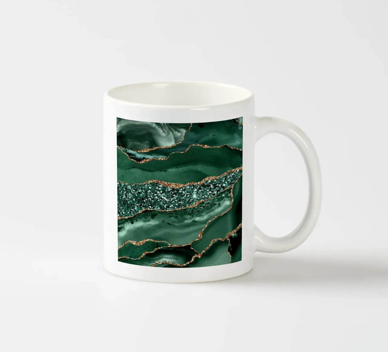 Agata Glitter Ocean Texture 16 tazza in ceramica da Gemstone Textures