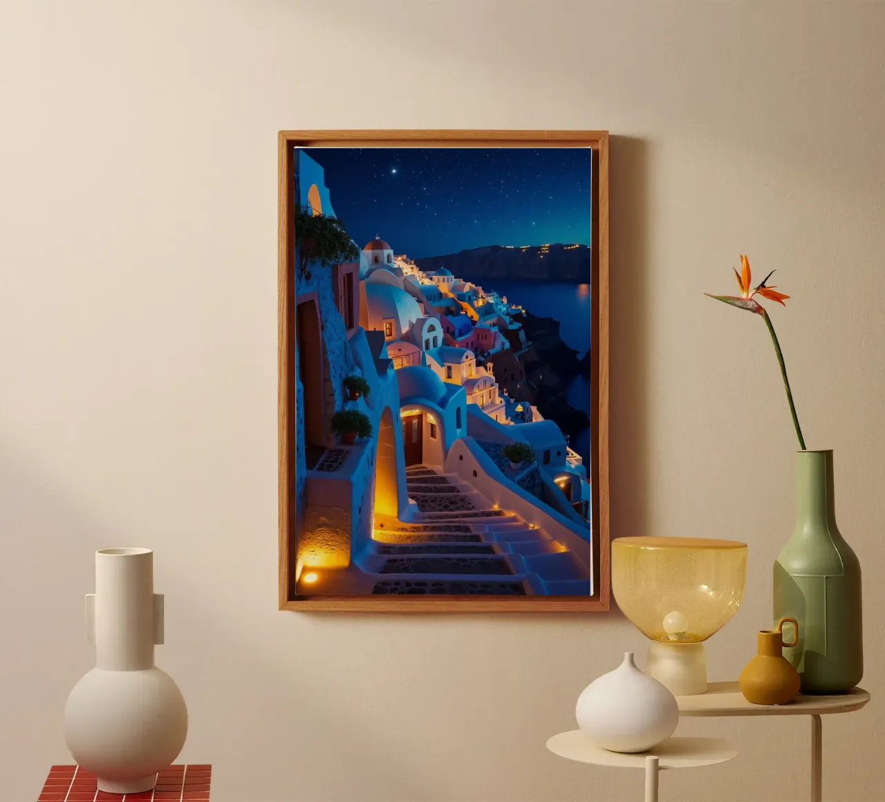 Santorini's Milky Way Masterpiece tela da AlbertKlee