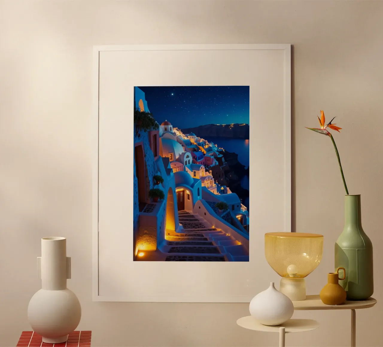 Santorini's Milky Way Masterpiece poster da AlbertKlee