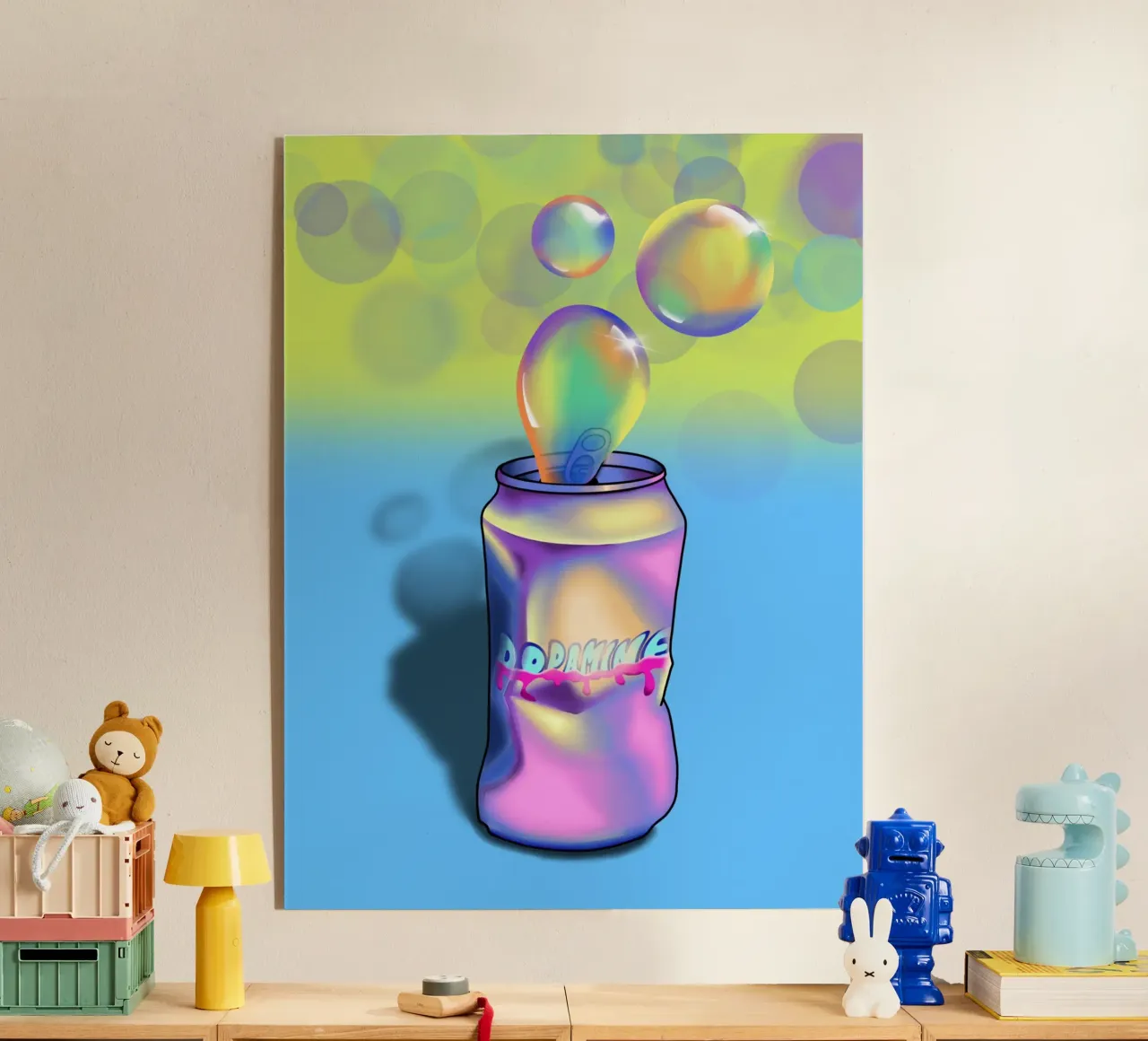 DRINK DOPAMINE plexiglass da LAUSEMIA DESIGN STUDIO