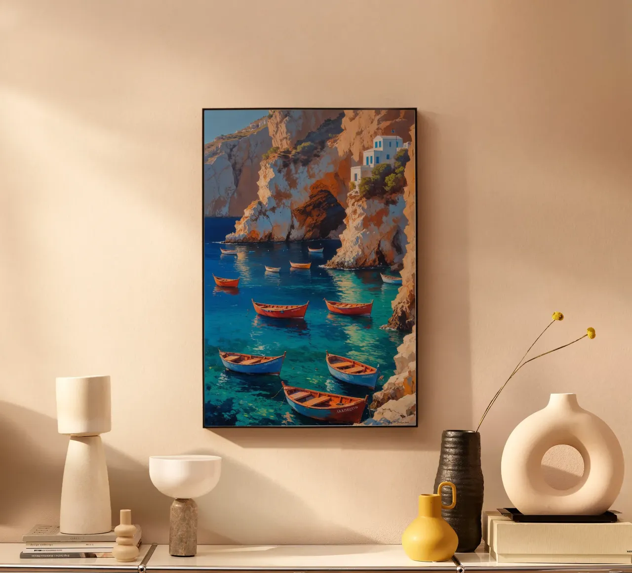 Amoudi Bay's Golden Cliffs plexiglass da AlbertKlee