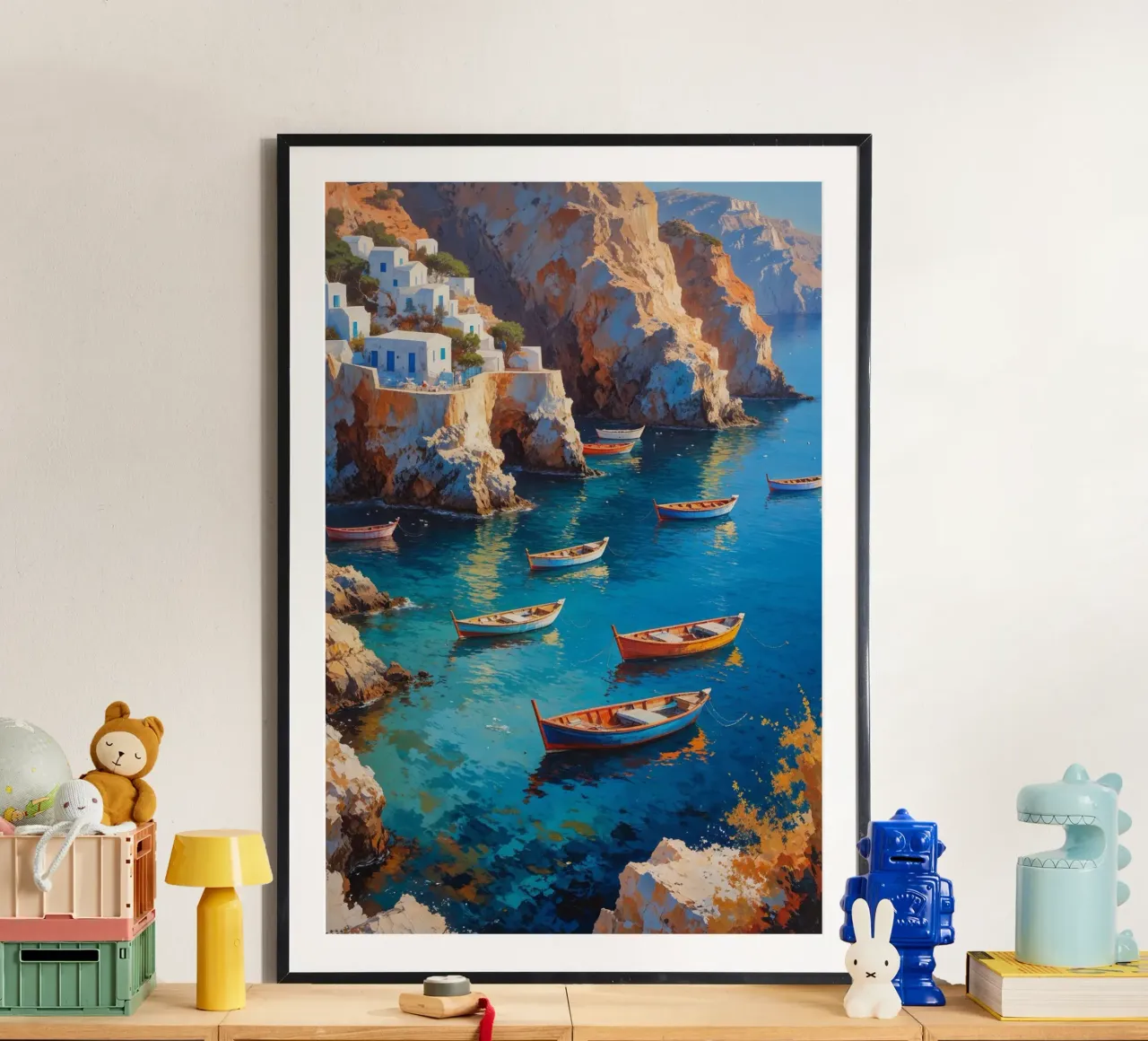 Golden Hours at Amoudi Bay poster da AlbertKlee