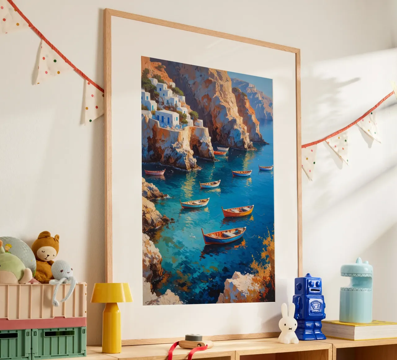 Golden Hours at Amoudi Bay poster da AlbertKlee