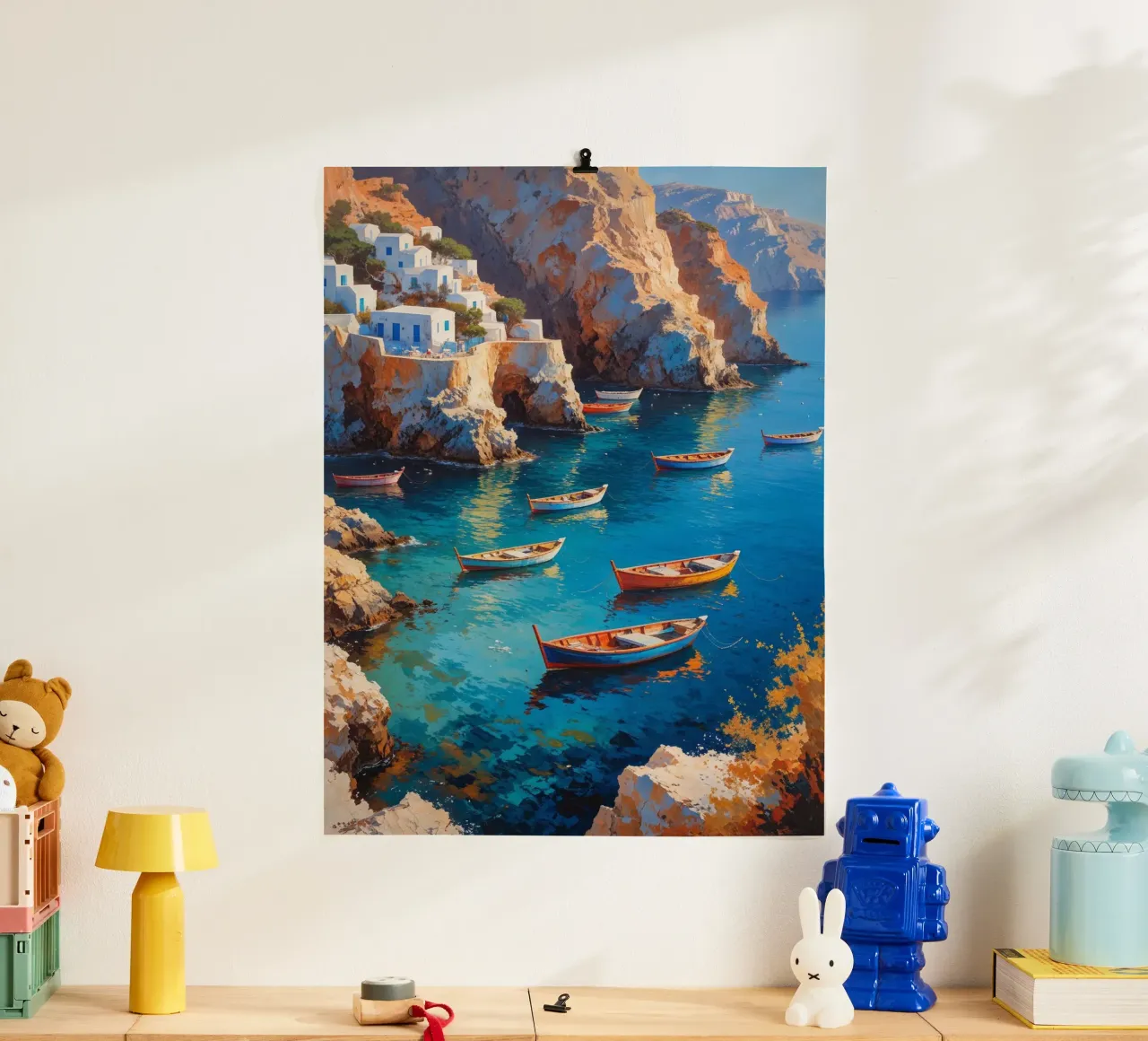 Golden Hours at Amoudi Bay poster da AlbertKlee