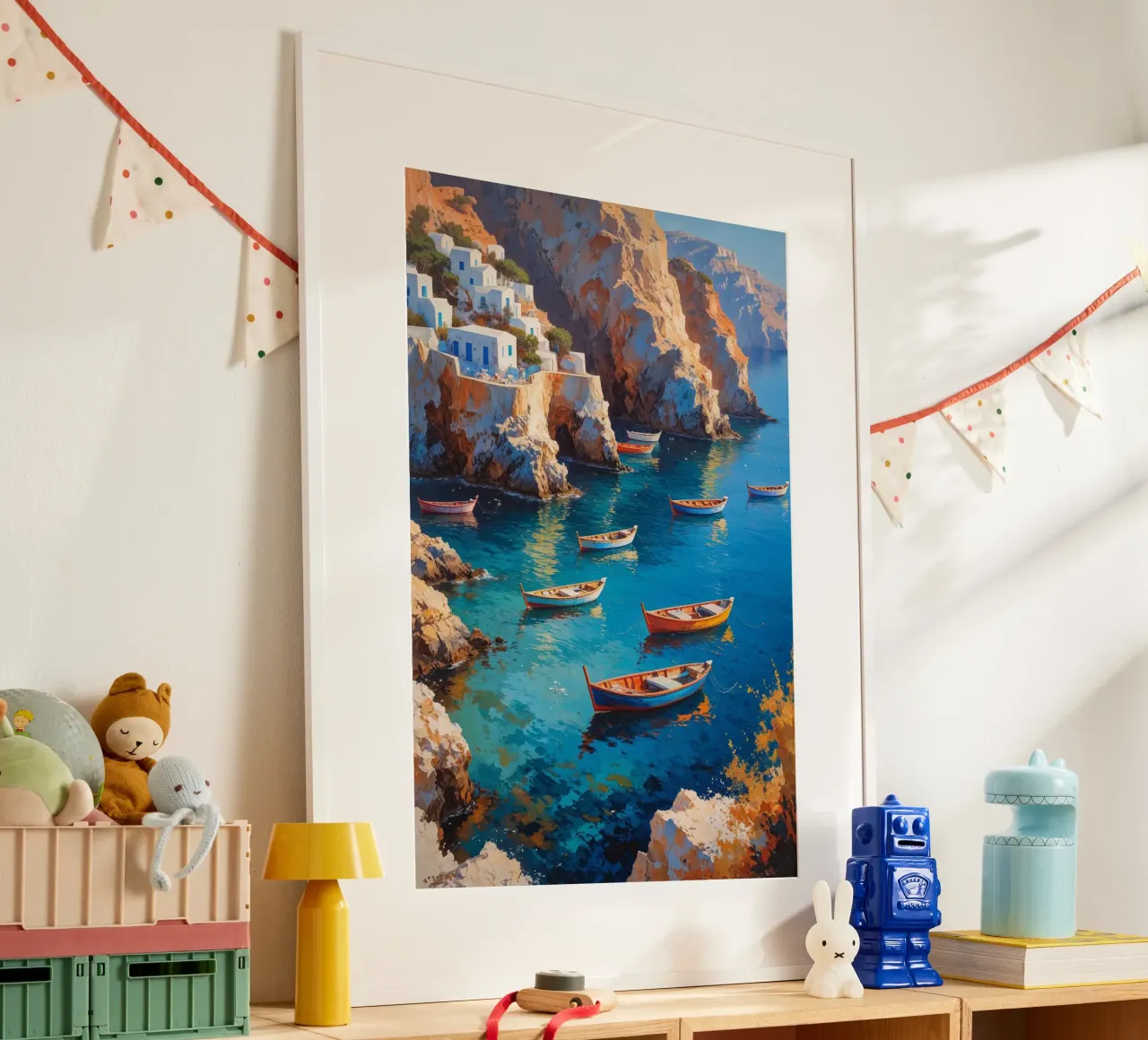 Golden Hours at Amoudi Bay poster da AlbertKlee