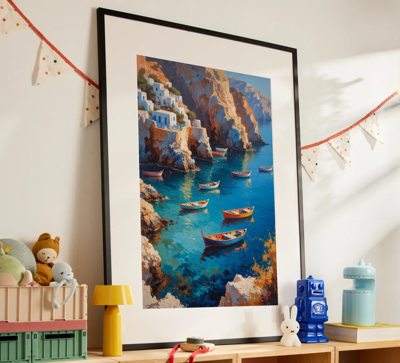 Golden Hours at Amoudi Bay poster da AlbertKlee