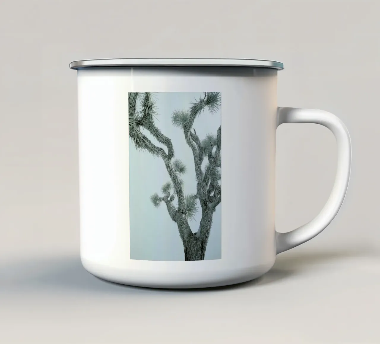 Joshua Tree Emaille Tasse von Shot By Clint