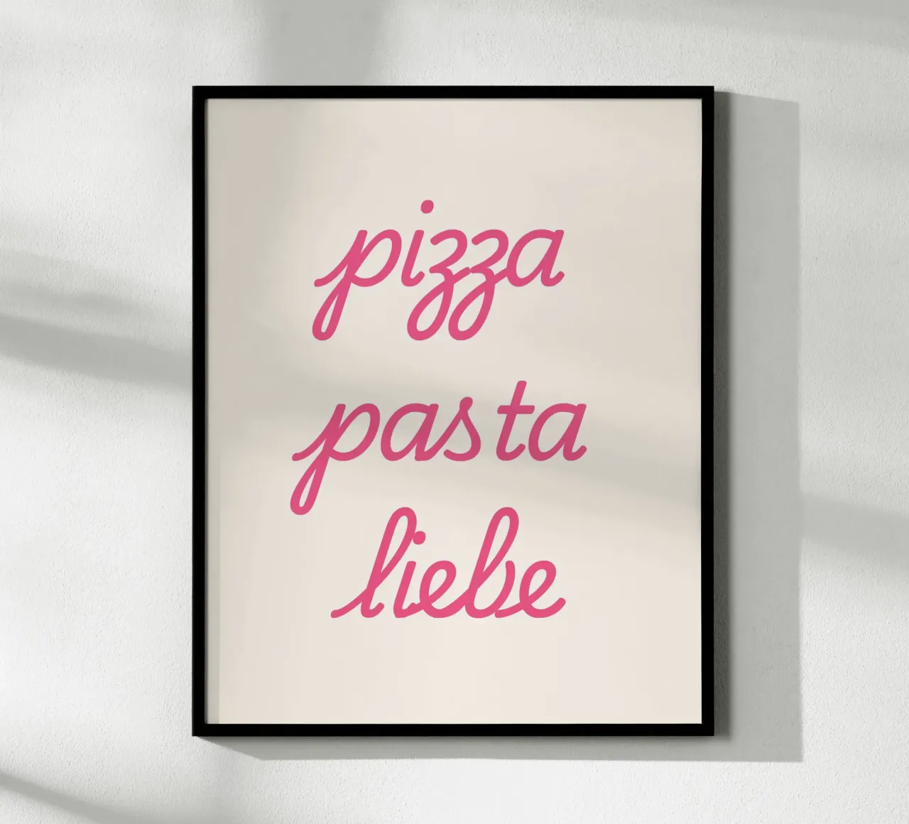 Pizza, Pasta, Liebe poster da Second Canvas
