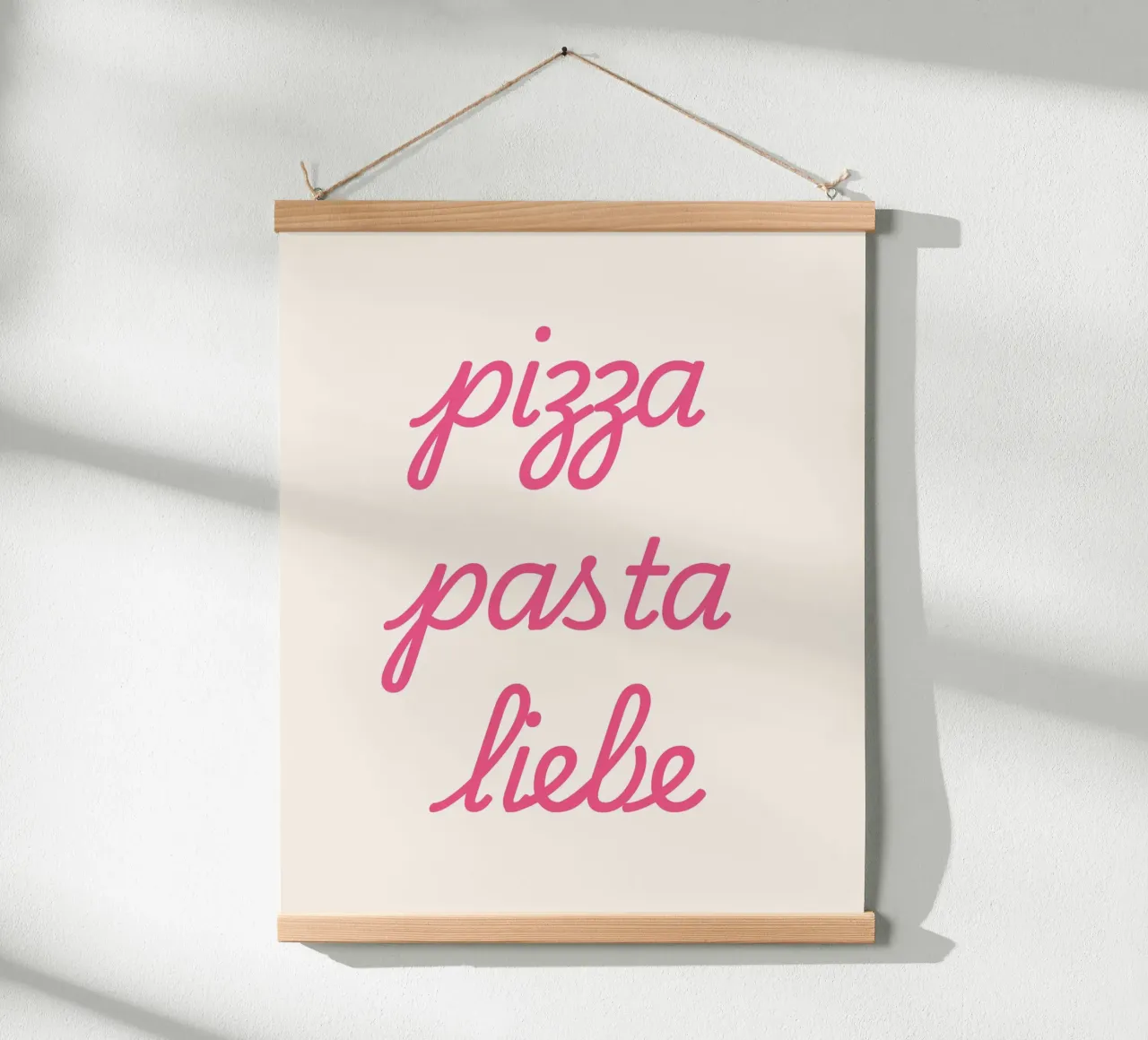 Pizza, Pasta, Liebe poster da Second Canvas