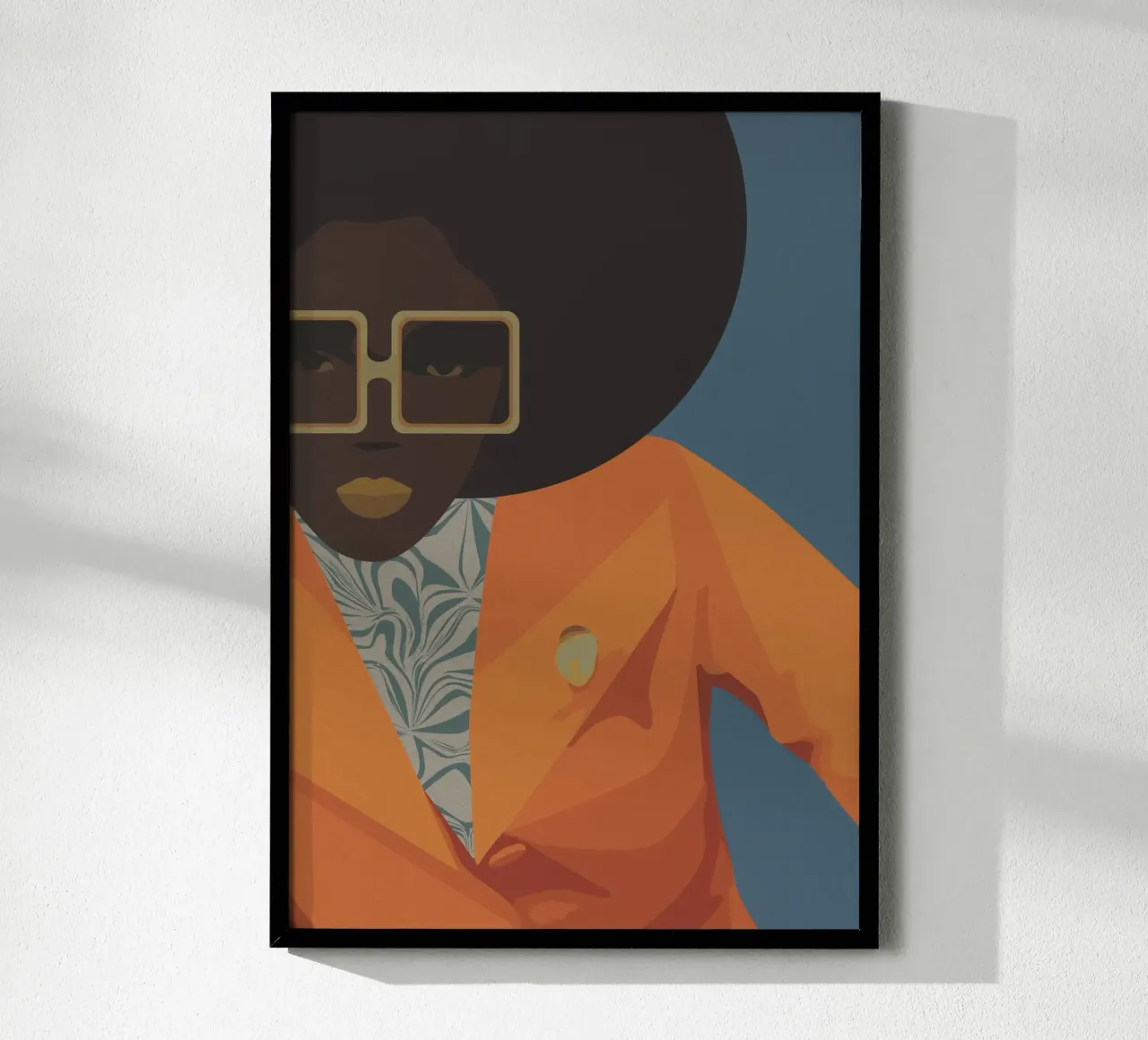 Swinging Africa Nr. 02 poster con telaio in alluminio da lazydaypaper