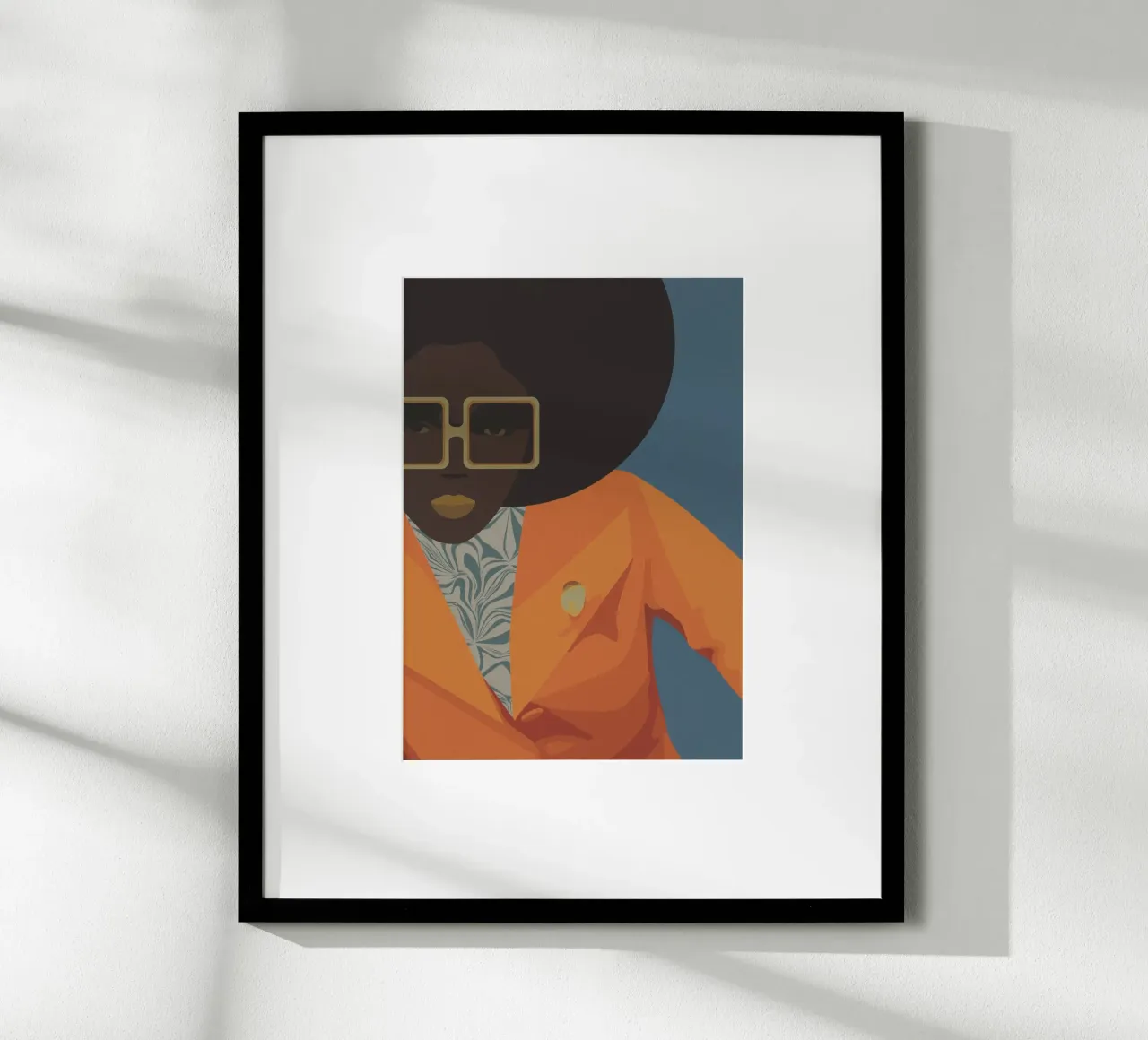 Swinging Africa Nr. 02 poster con telaio in alluminio da lazydaypaper