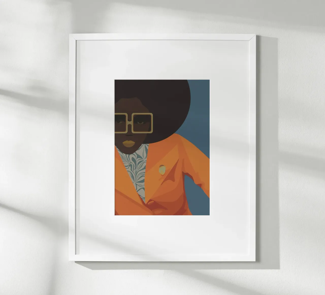 Swinging Africa Nr. 02 poster con telaio in alluminio da lazydaypaper