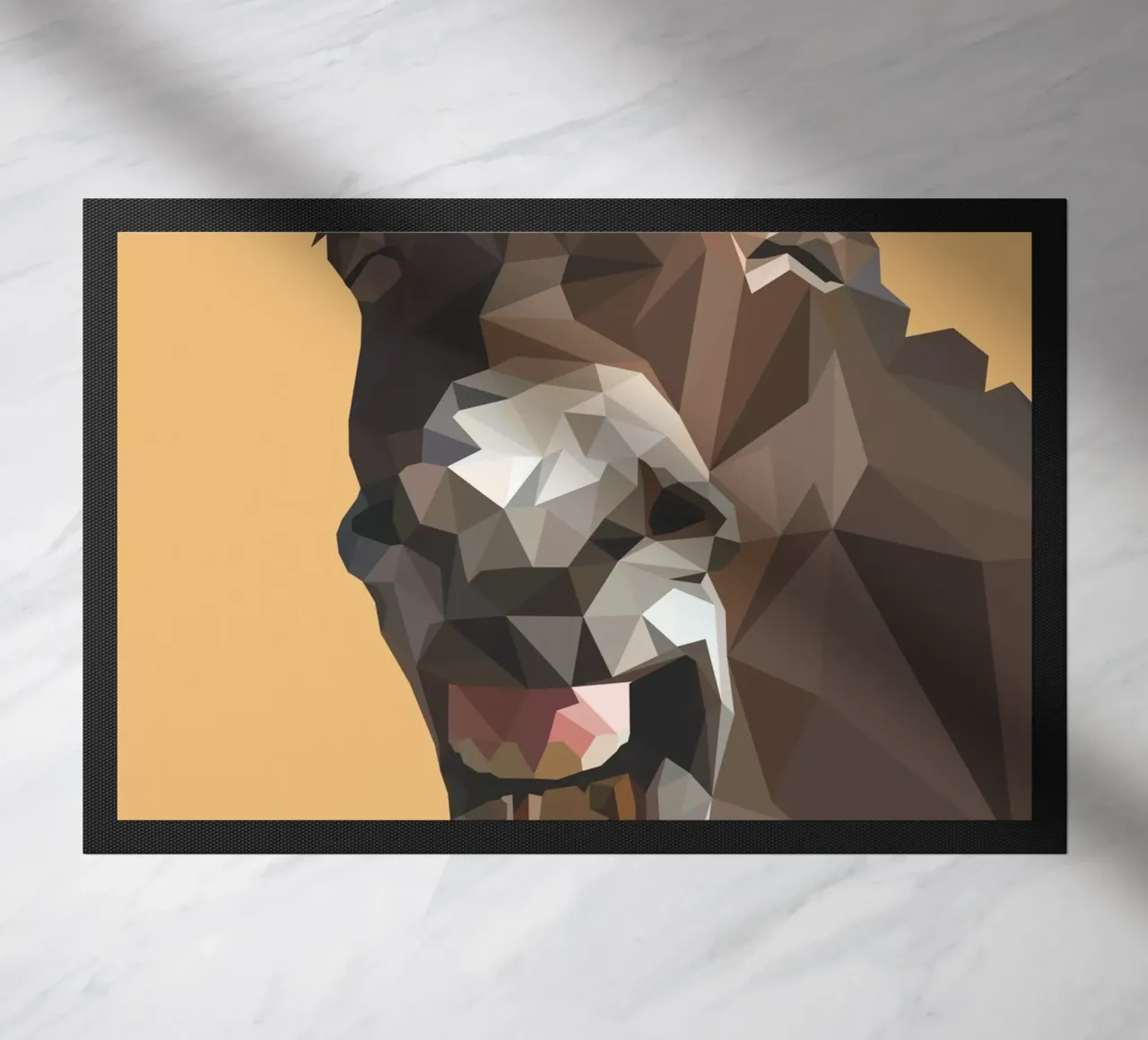 life is short smile with you teeth zerbino da Low poly art