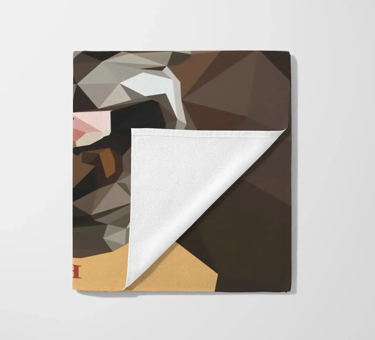 life is short smile with you teeth telo mare da Low poly art