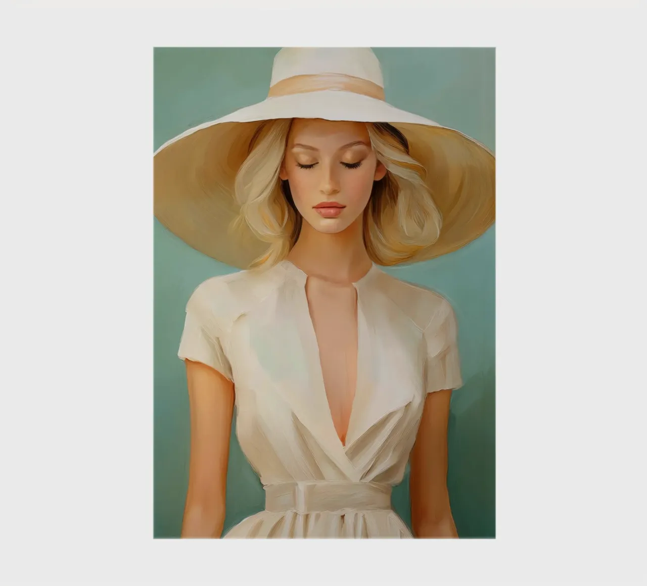 Elegant woman in soft colors notebook by Take Your Art BV