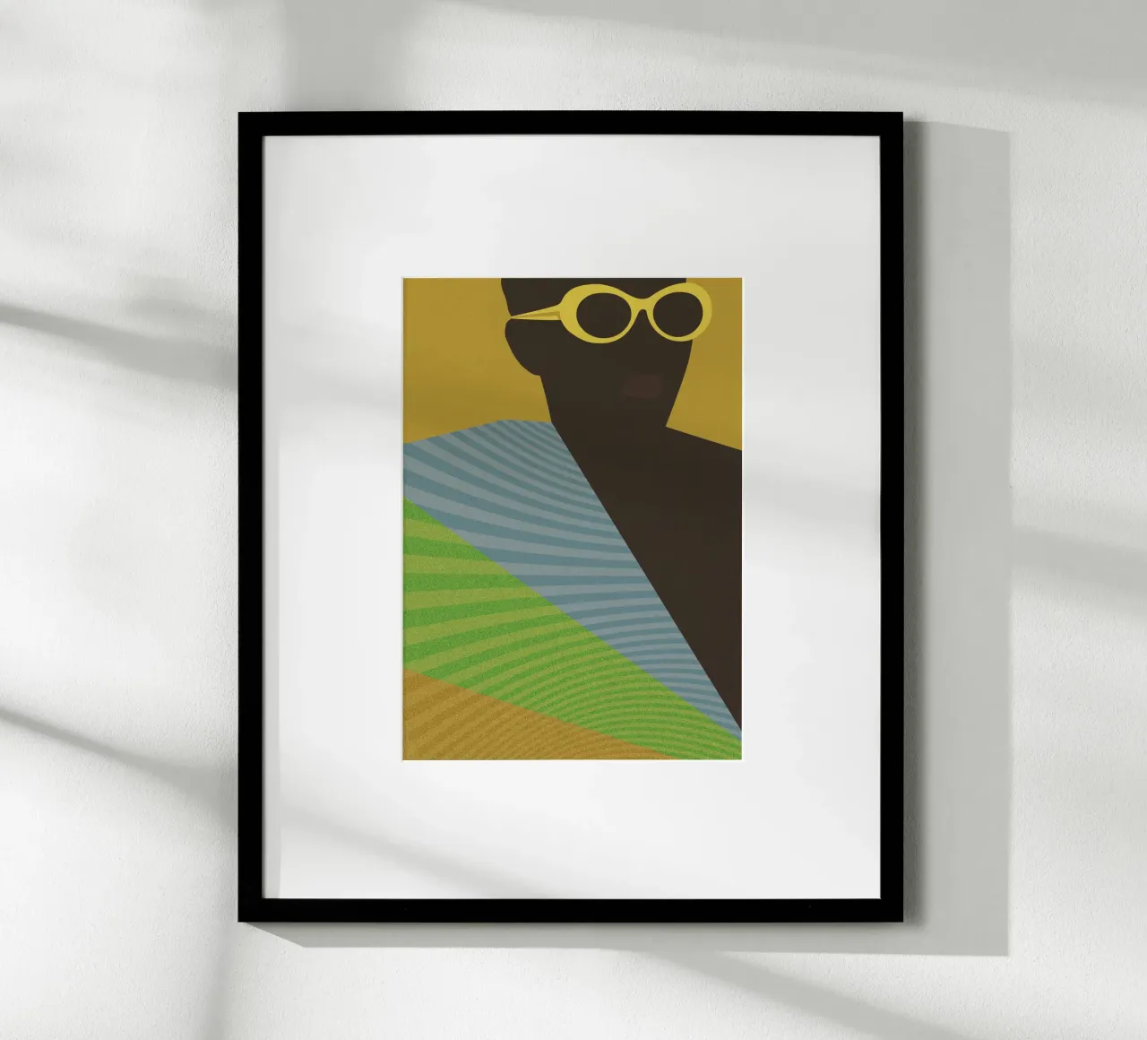 Swinging Africa Nr. 03 poster con telaio in alluminio da lazydaypaper