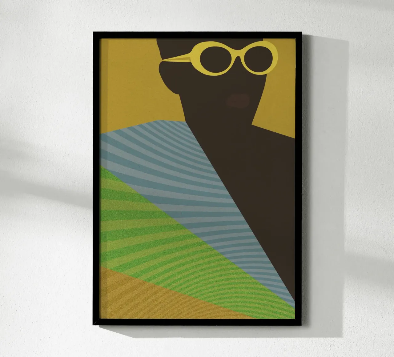 Swinging Africa Nr. 03 poster con telaio in alluminio da lazydaypaper