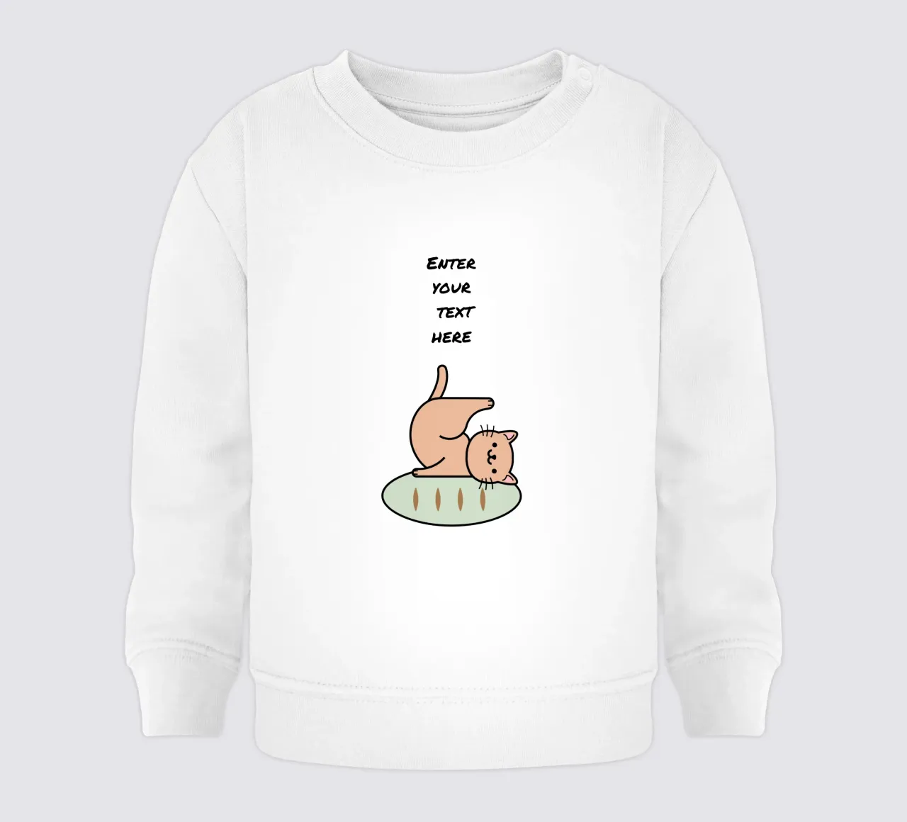 Capriccio dei baffi felpa neonato da Doodle Dreams Art