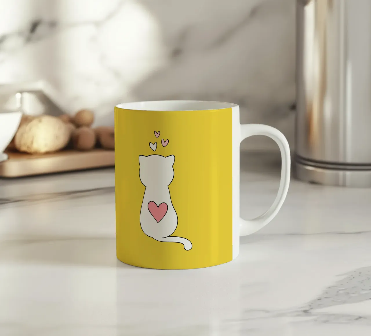 Capriccio dei baffi tazza in ceramica da Doodle Dreams Art