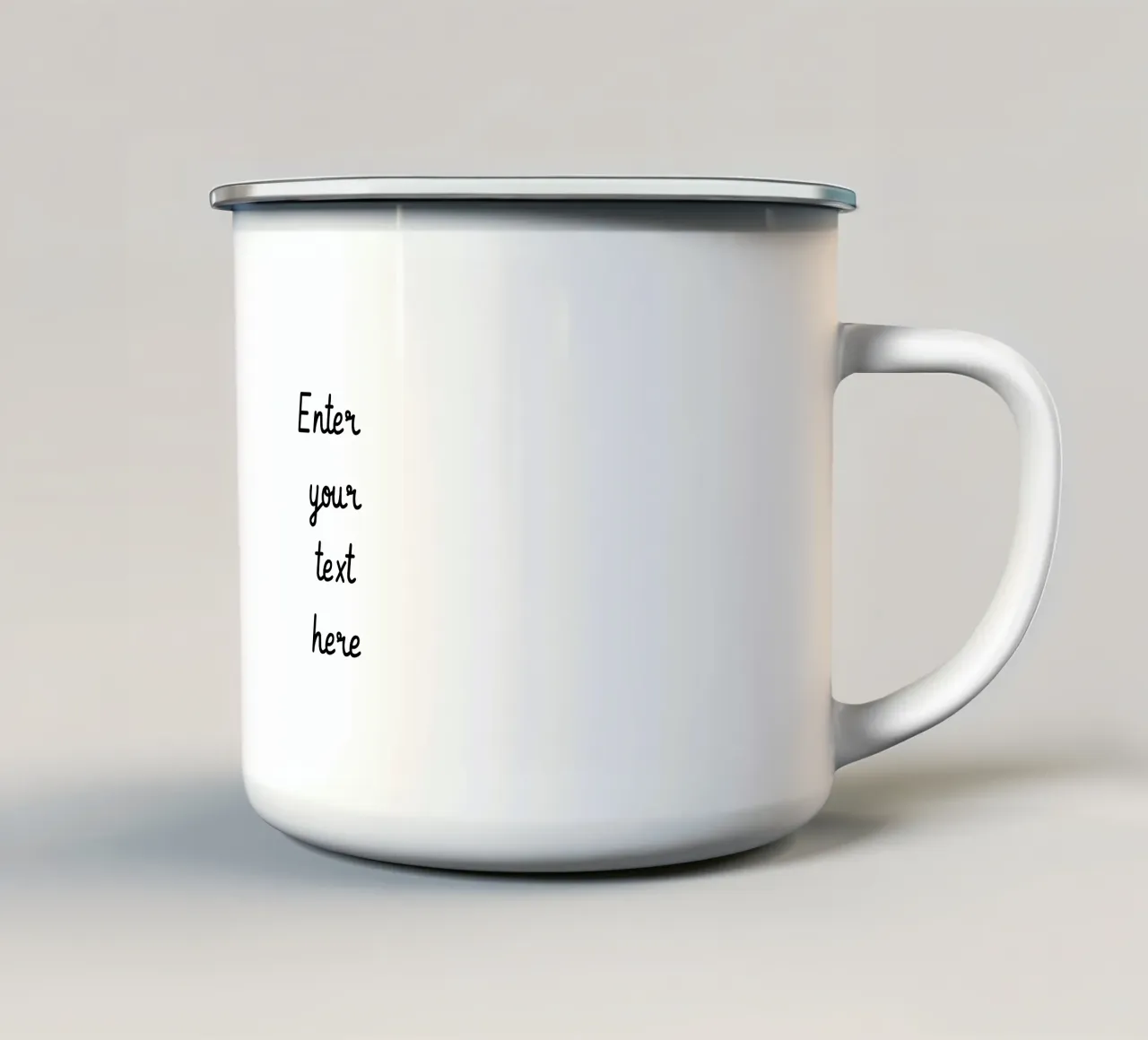 Capriccio dei baffi tazza in smalto da Doodle Dreams Art