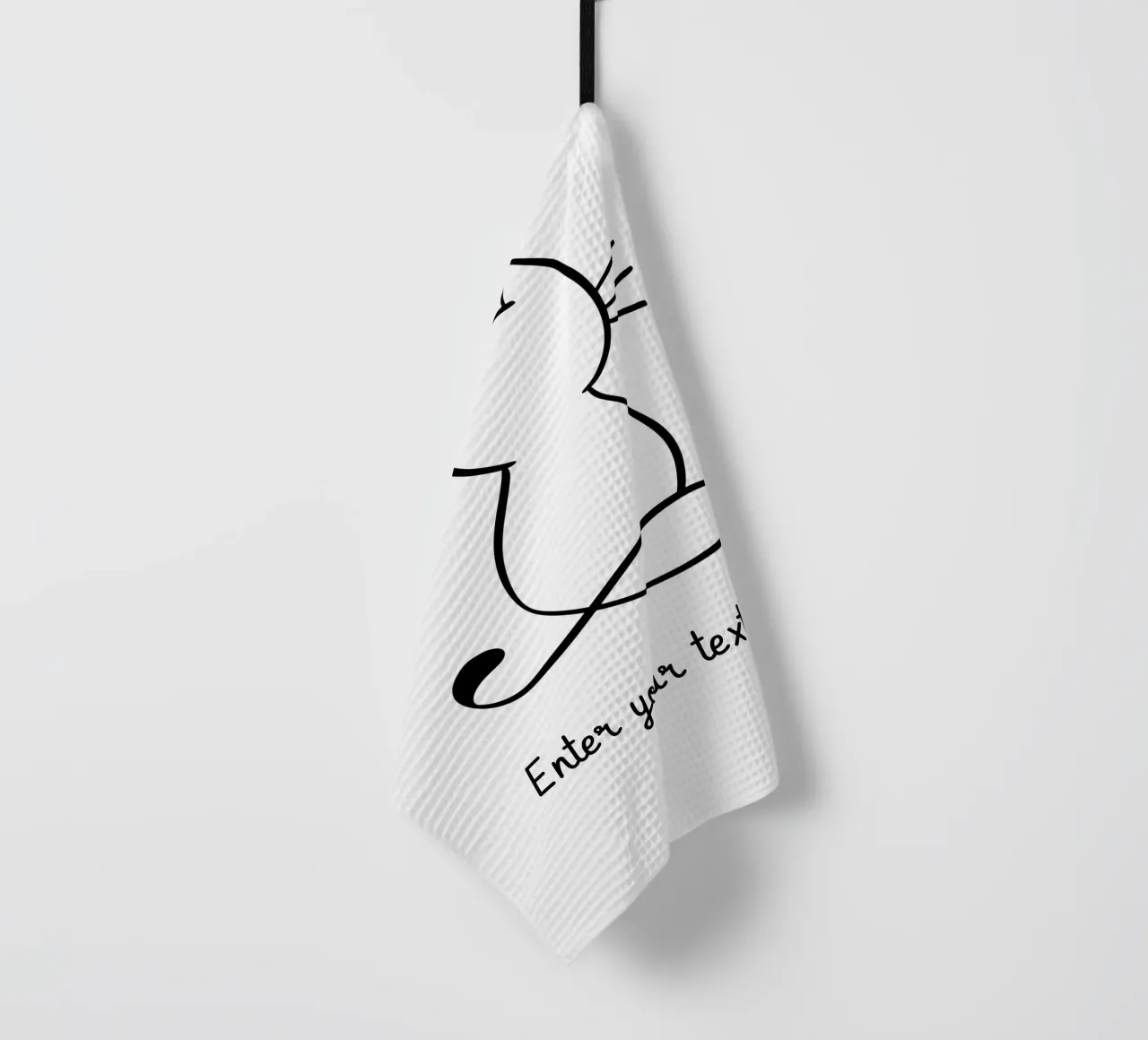 Whisker Whimsy Geschirrtuch von Doodle Dreams Art