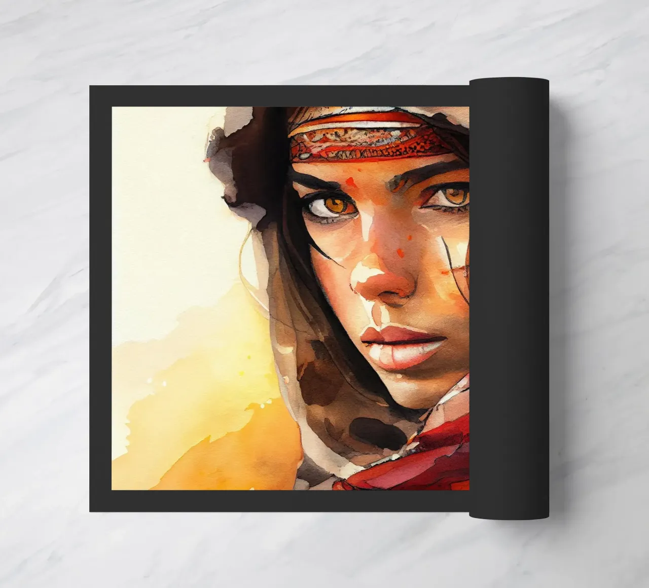 Acquerello Donna Tuareg zerbino da Chromatic Fusion Studio