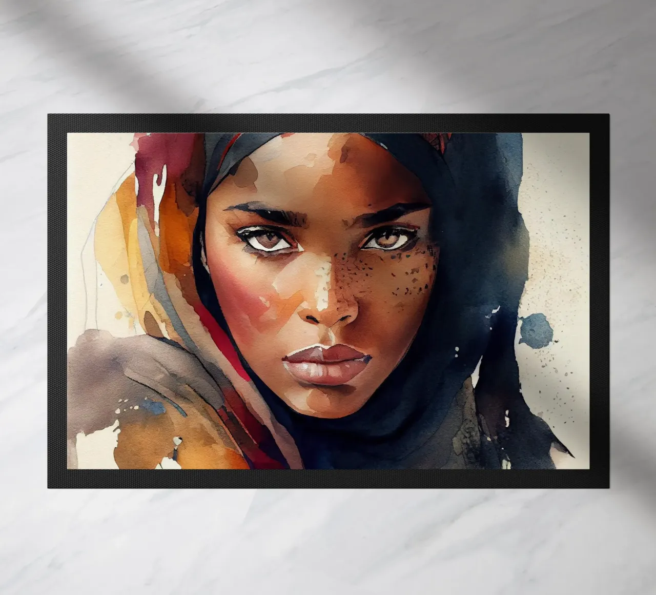 Acquerello Donna Tuareg zerbino da Chromatic Fusion Studio
