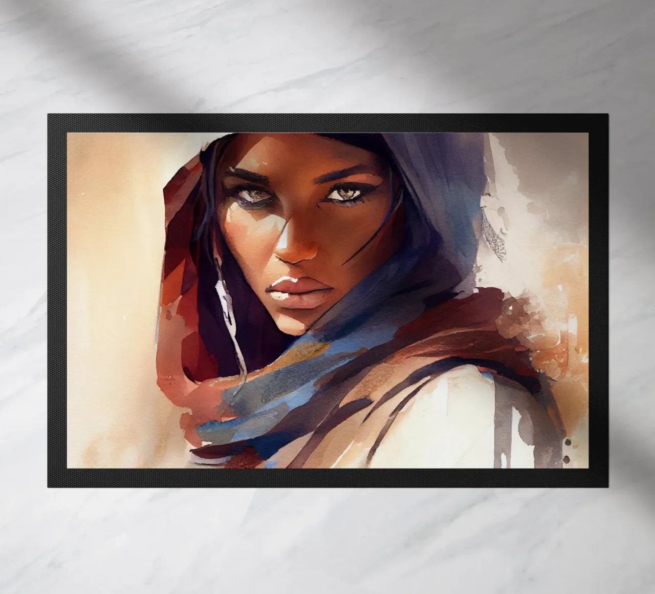 Acquerello Donna Tuareg zerbino da Chromatic Fusion Studio