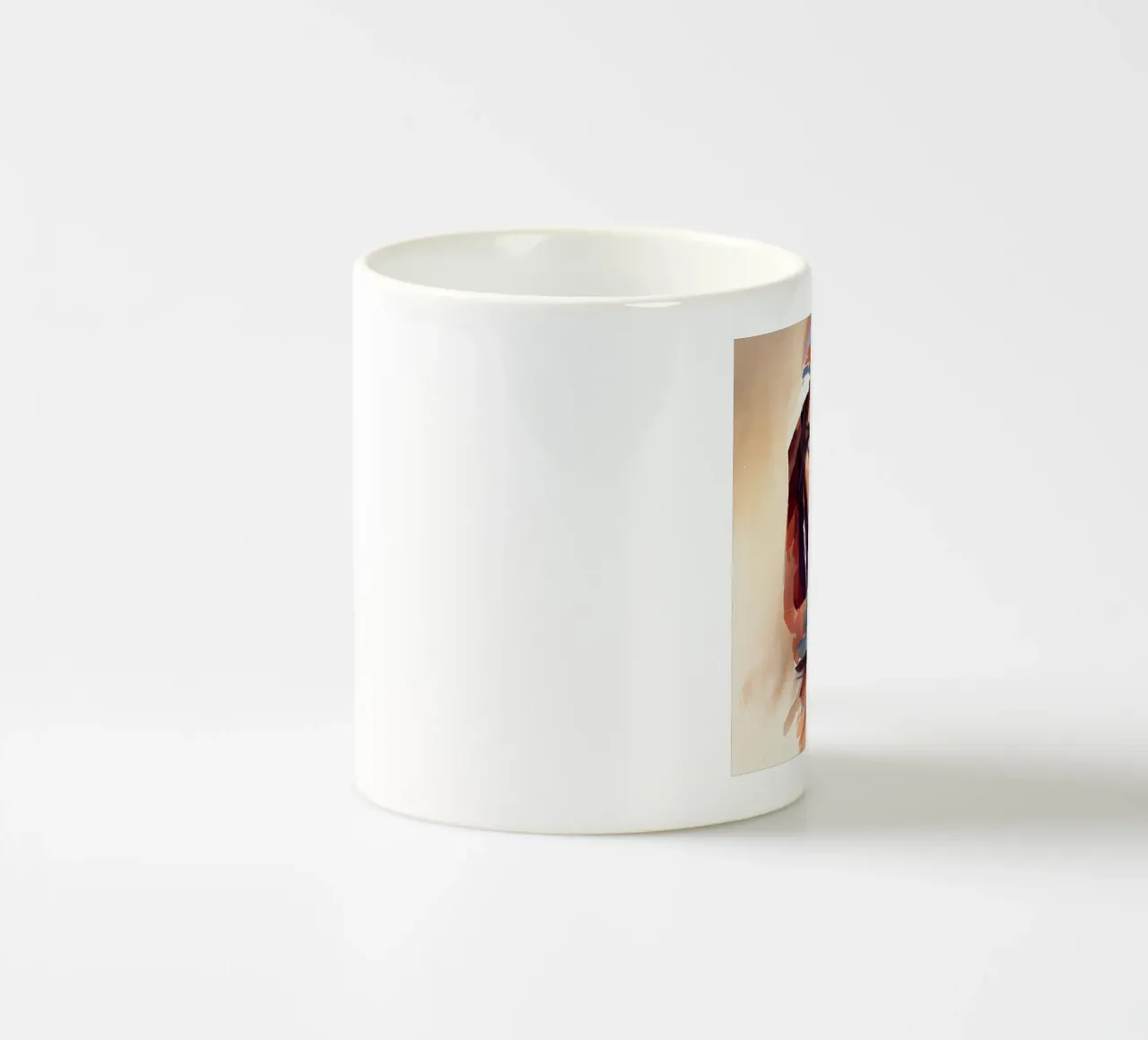 Acquerello Donna Tuareg tazza in ceramica da Chromatic Fusion Studio