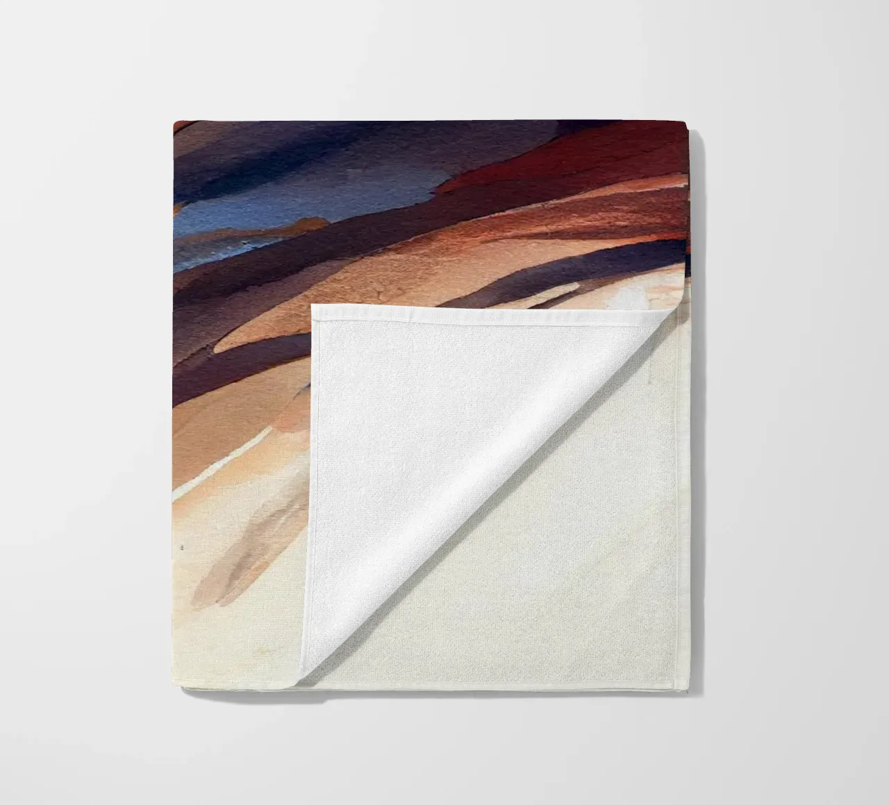 Acquerello Donna Tuareg telo mare da Chromatic Fusion Studio
