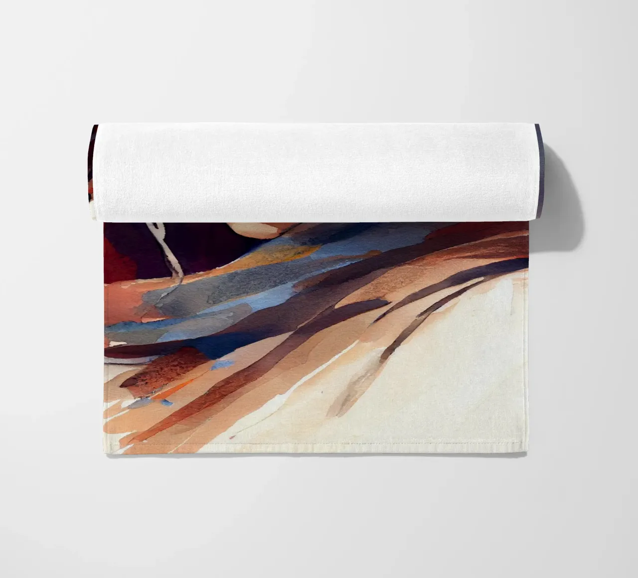 Acquerello Donna Tuareg telo mare da Chromatic Fusion Studio
