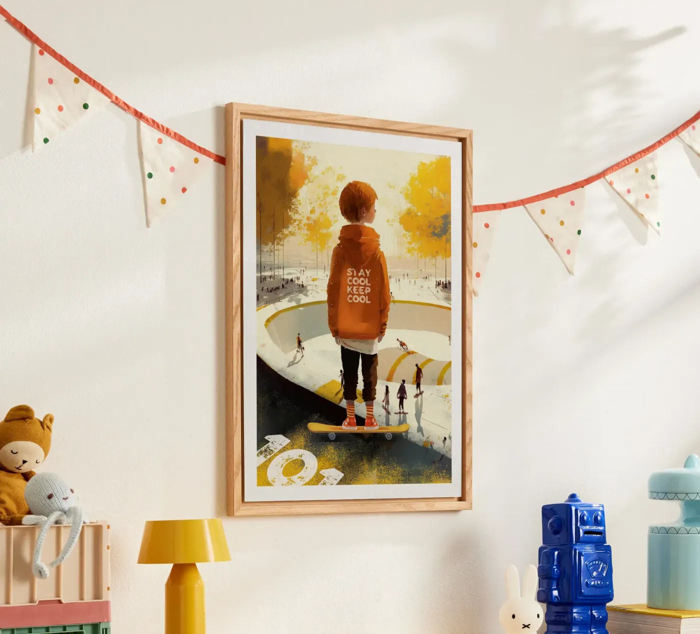 Skater Boy Acryl-Glas von lazydaypaper
