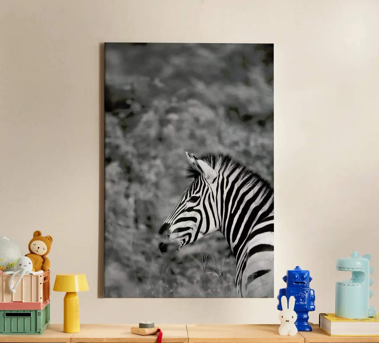 Zebra tela con Cornice a cassetta da Shot By Clint