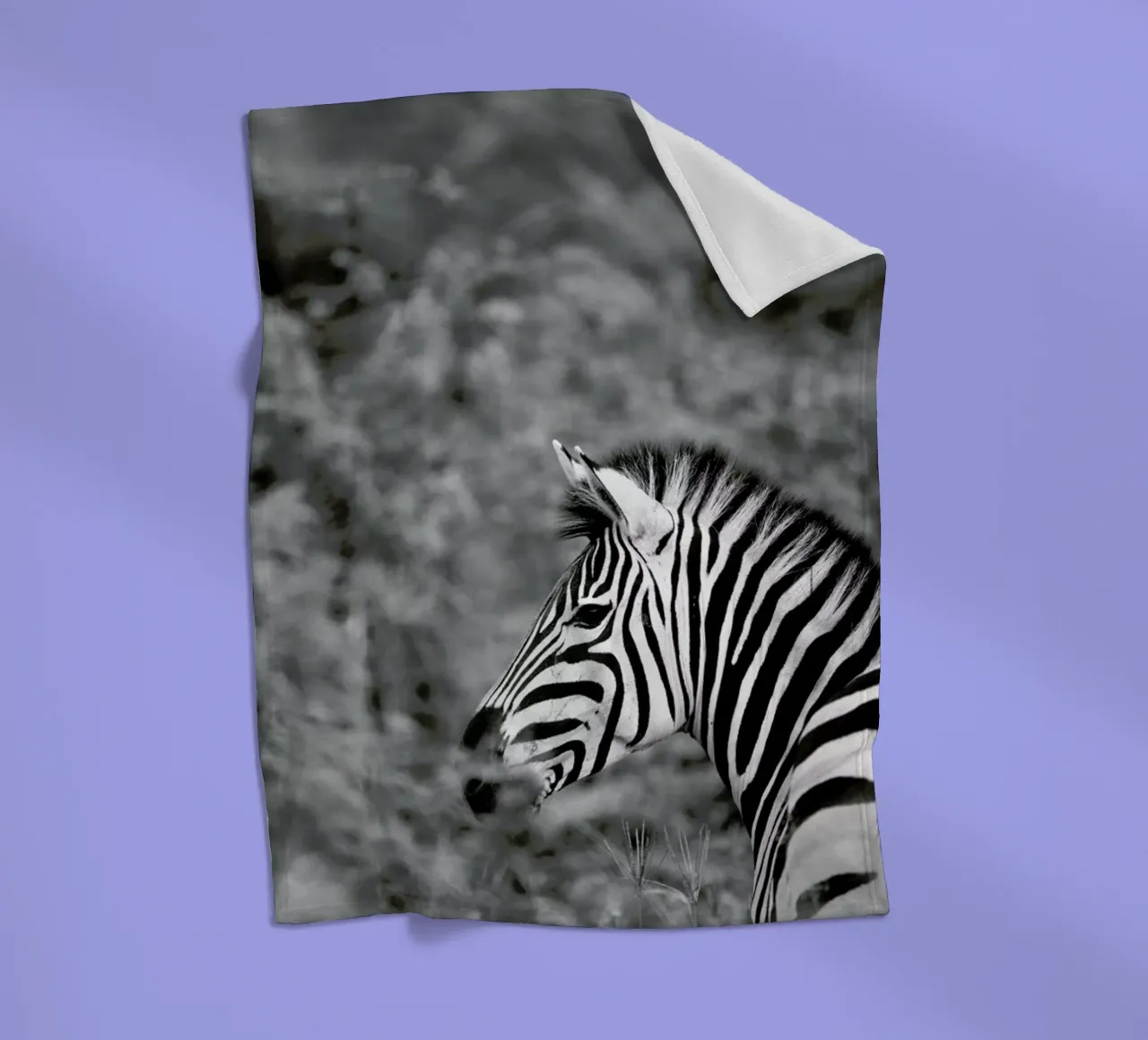 Zebra Fleecedecke von Shot By Clint