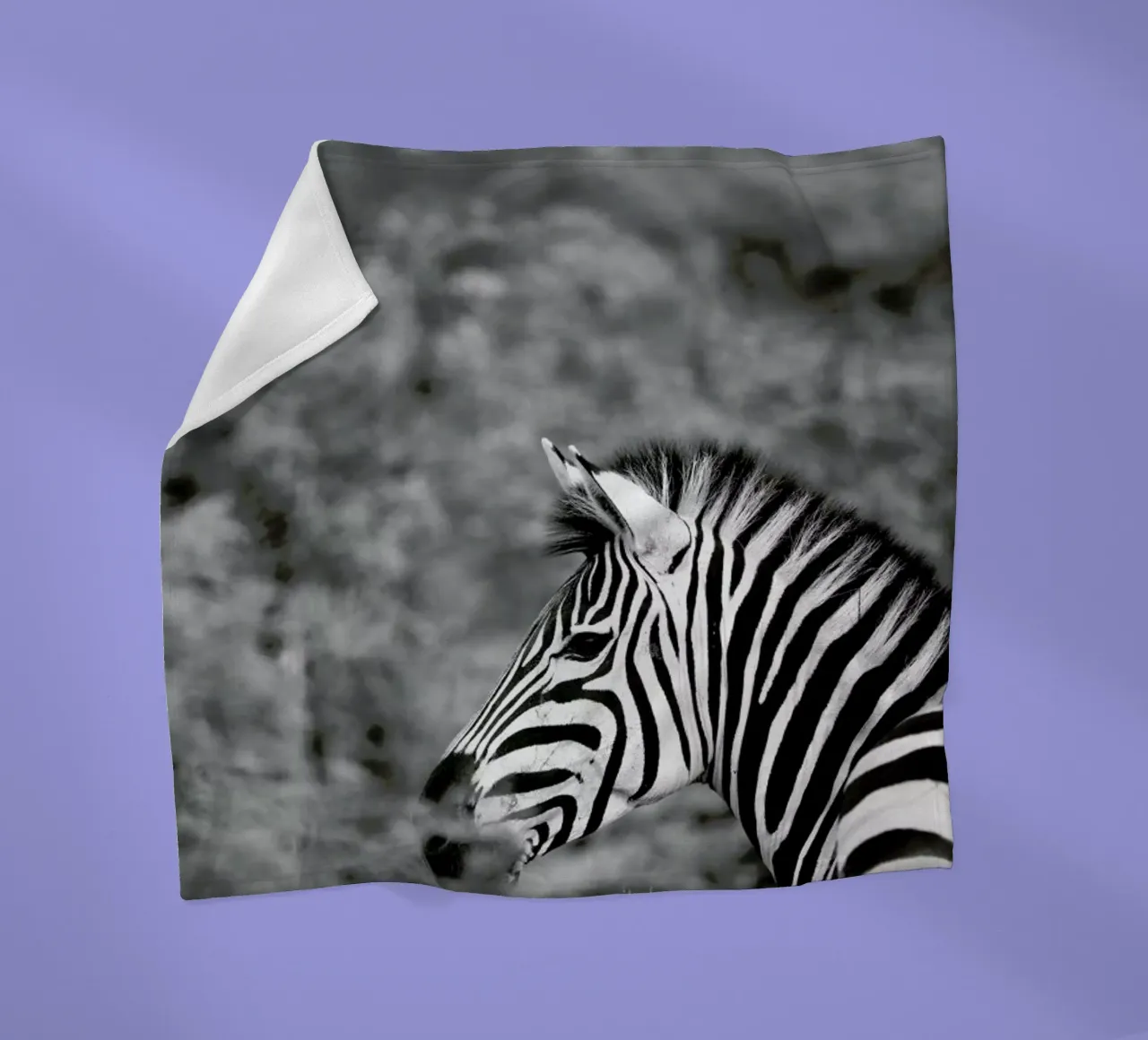 Zebra Fleecedecke von Shot By Clint