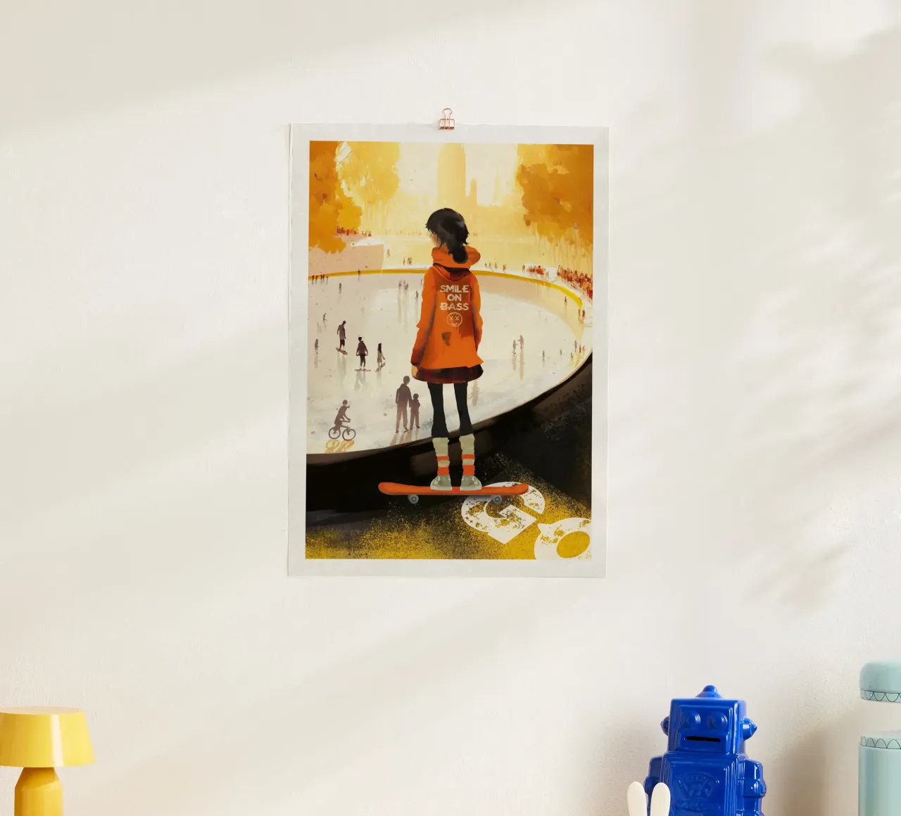 Skater Girl poster da lazydaypaper