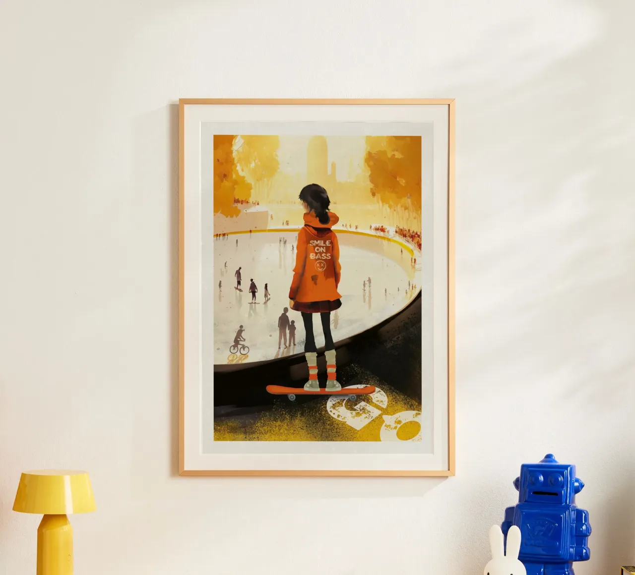 Skater Girl poster da lazydaypaper