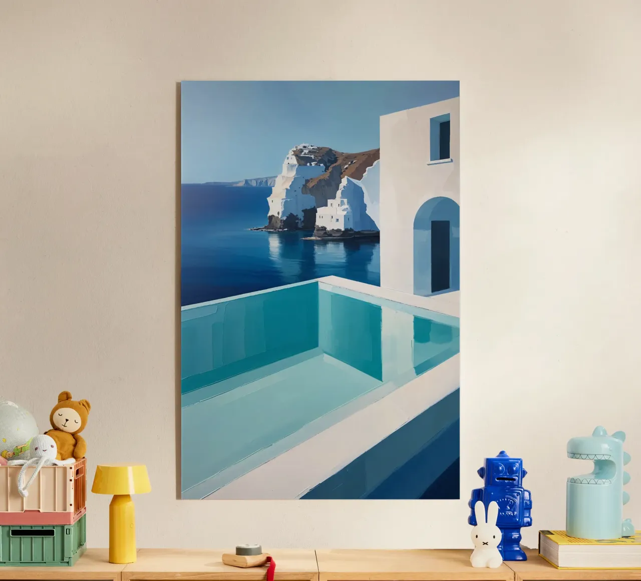 Infinity Pool Overlooking White Cliffs Acryl-Glas von AlbertKlee