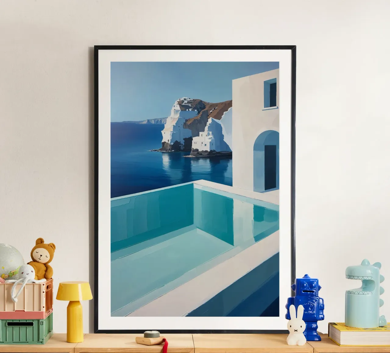 Infinity Pool Overlooking White Cliffs poster da AlbertKlee