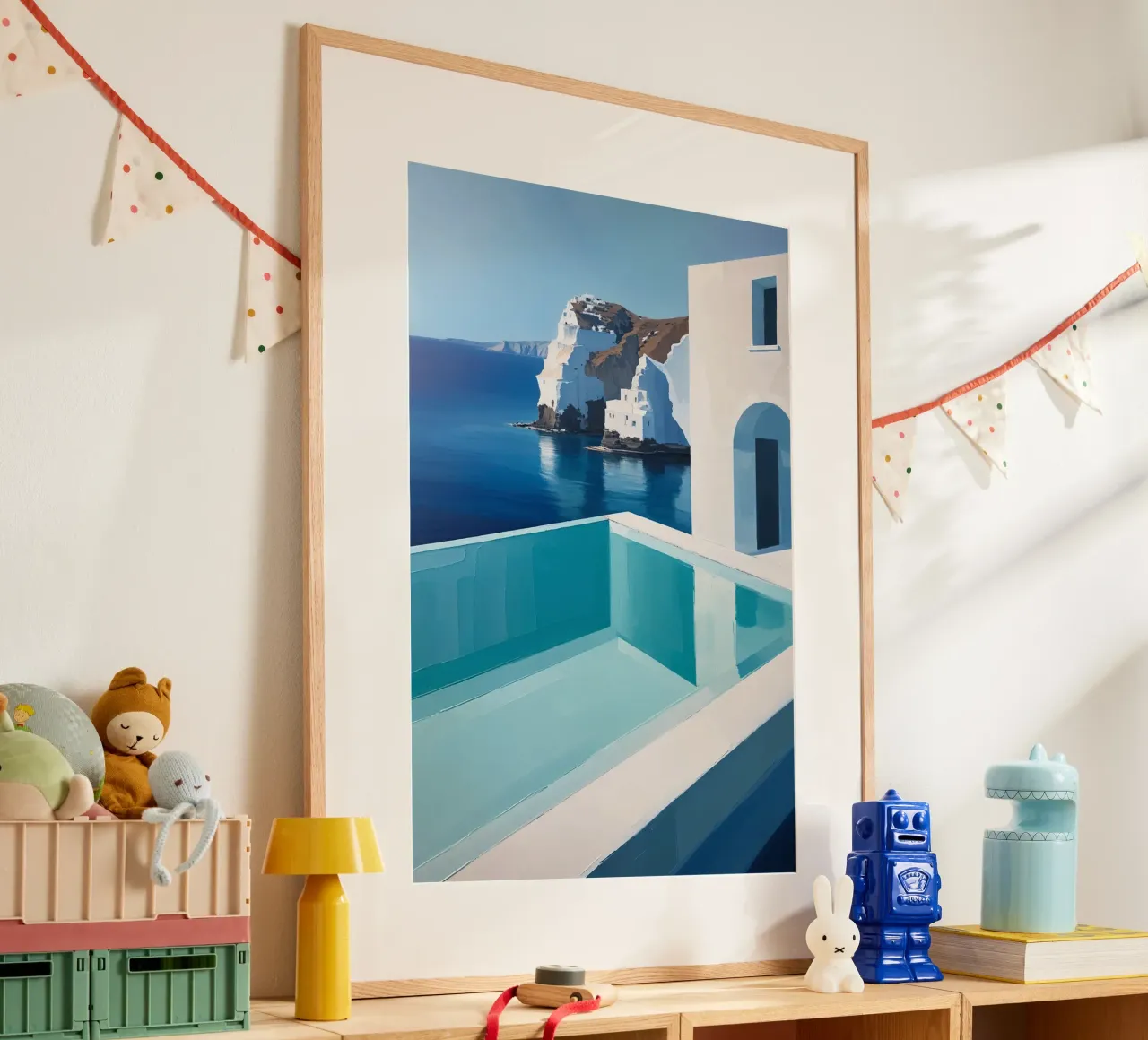 Infinity Pool Overlooking White Cliffs poster da AlbertKlee