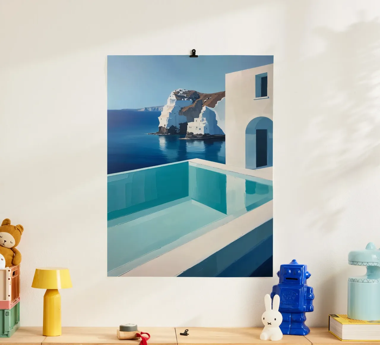 Infinity Pool Overlooking White Cliffs poster da AlbertKlee