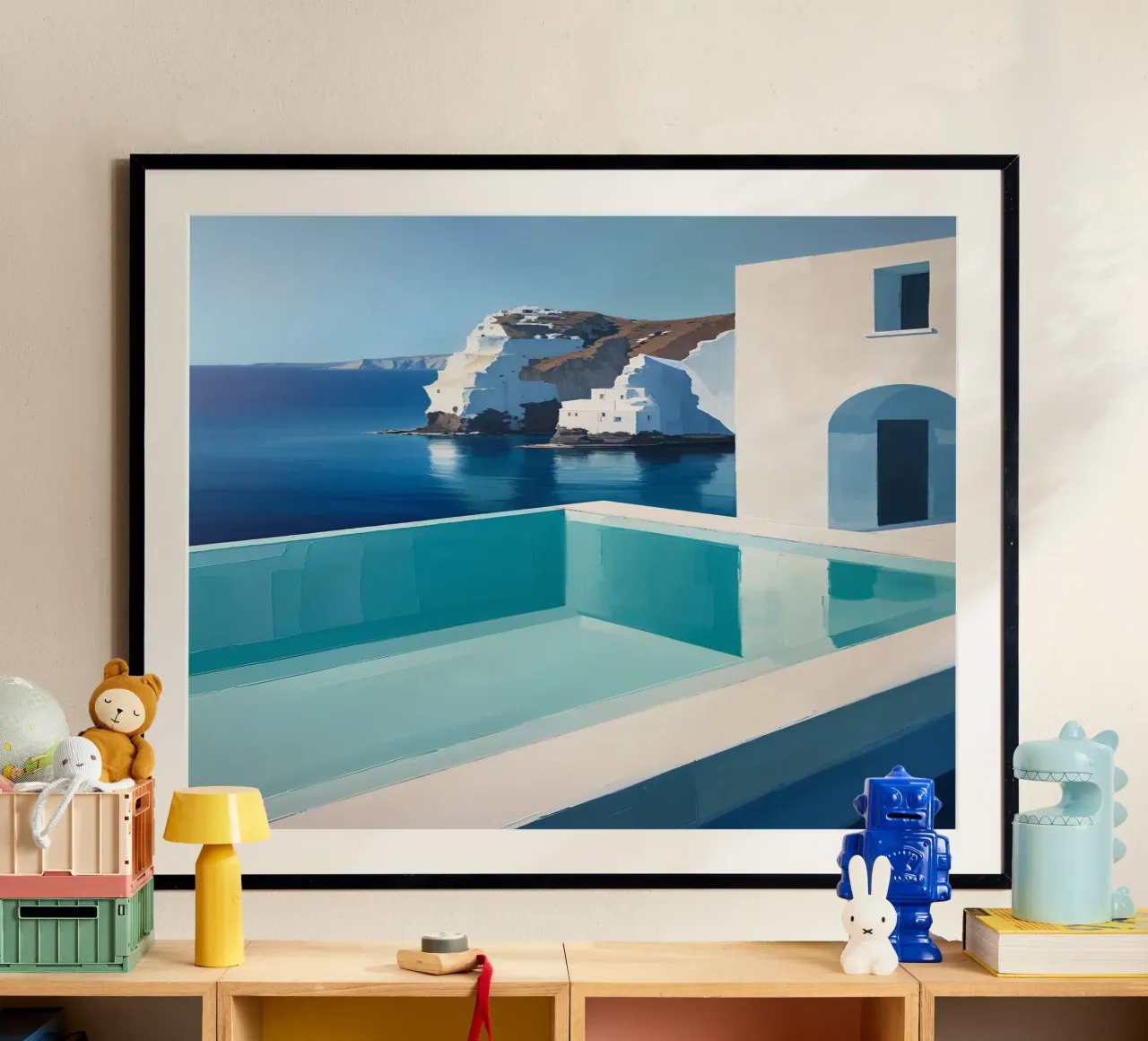 Infinity Pool Overlooking White Cliffs poster da AlbertKlee