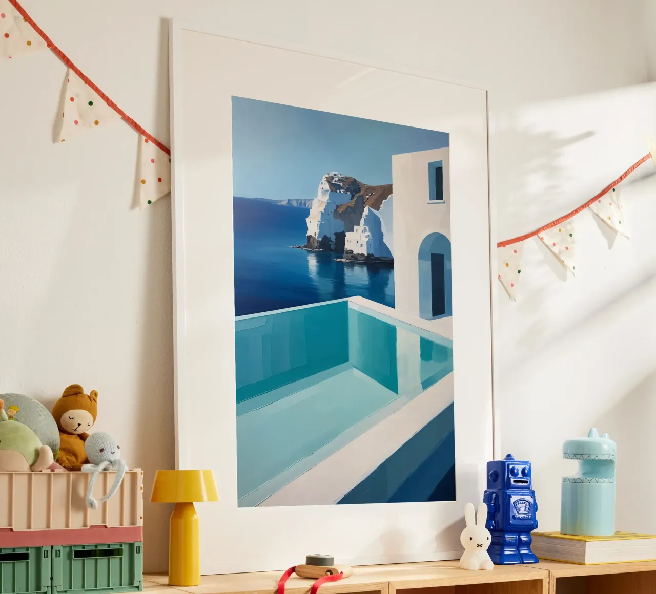 Infinity Pool Overlooking White Cliffs poster da AlbertKlee