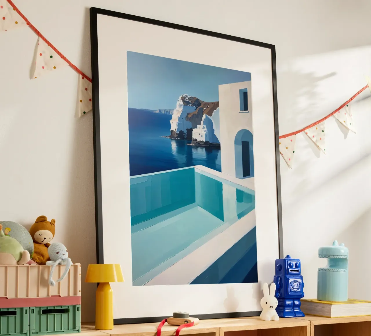 Infinity Pool Overlooking White Cliffs poster da AlbertKlee