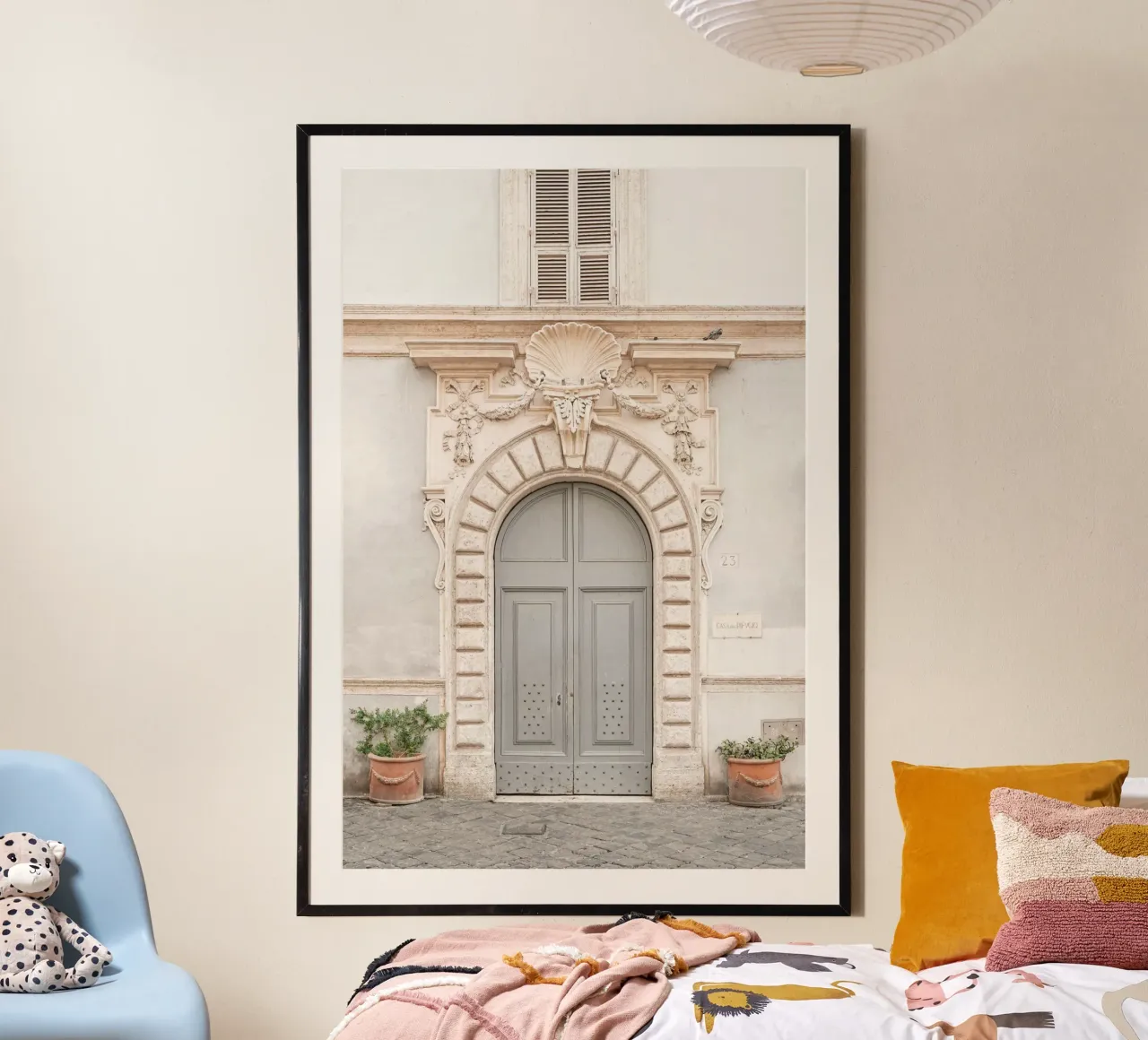 Blue door in Rome, Italy poster by Henrike Schenk Photography