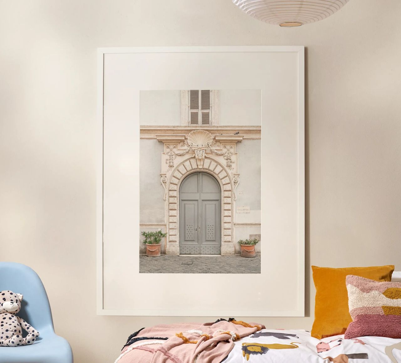 Blue door in Rome, Italy poster by Henrike Schenk Photography