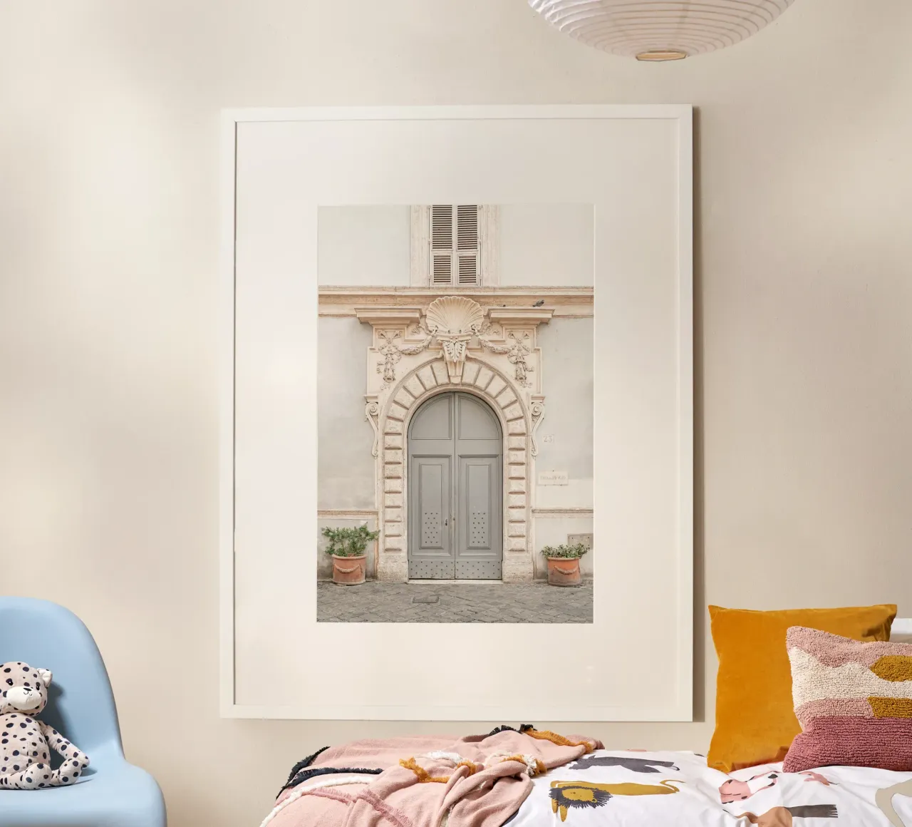 Blue door in Rome, Italy poster by Henrike Schenk Photography