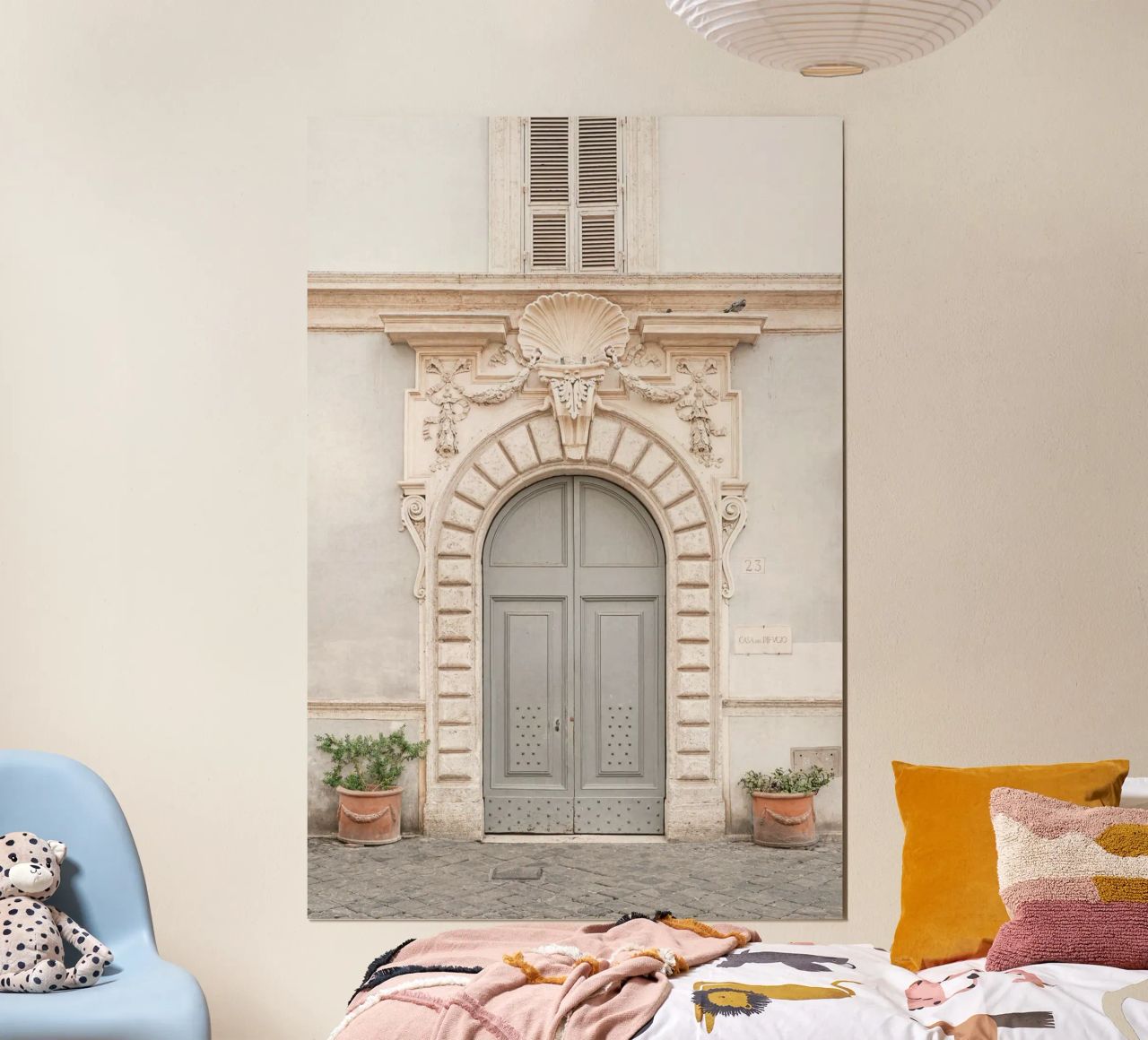 Blue door in Rome, Italy poster by Henrike Schenk Photography