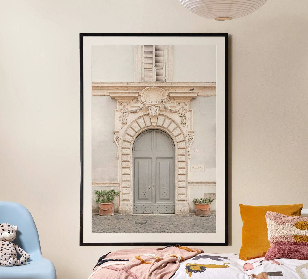 Blue door in Rome, Italy poster by Henrike Schenk Photography