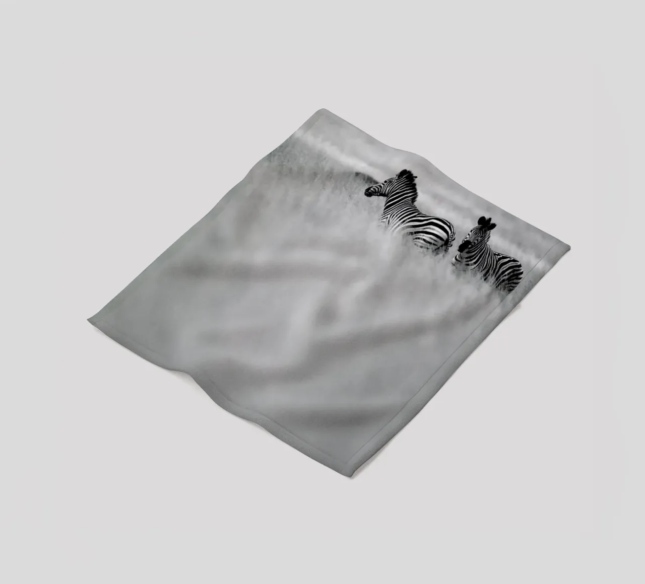 Zebra Pair fleece blanket by Shot By Clint